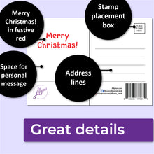 Load image into Gallery viewer, Cute Define Naughty Dog Christmas Postcards - Set of 50