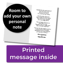 Load image into Gallery viewer, ✨FUNDRAISER!✨ Randolph the Wet-Nosed Schnauzer Christmas Card for Schnauzer Love Rescue, Inc.