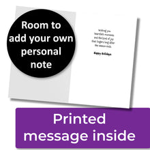 Load image into Gallery viewer, ✨FUNDRAISER!✨ It’s the Most Wonderful Time of the Year Christmas Card for Schnauzer Love Rescue, Inc. *** ON BACKORDER *** Ships in approximately 10 days ***