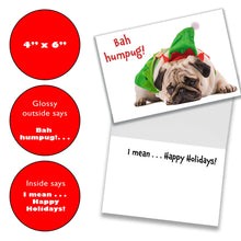 Load image into Gallery viewer, Christmas Cards with Naughty Dogs - 4 Designs, 5 Each - Set of 20