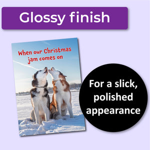 Funny Dog Christmas Card to Celebrate Friendship
