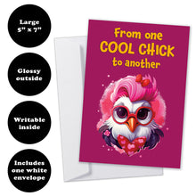 Load image into Gallery viewer, From One Cool Chick to Another Chicken Birthday Card
