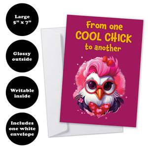 From One Cool Chick to Another Chicken Birthday Card