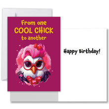 Load image into Gallery viewer, From One Cool Chick to Another Chicken Birthday Card
