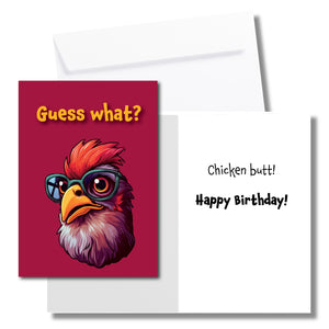 Guess What? Chicken Butt! Birthday Card