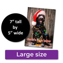 Load image into Gallery viewer, ✨FUNDRAISER!✨ Santa&#39;s Little Helper Dog Christmas Card for Pup &amp; Cat Co.
