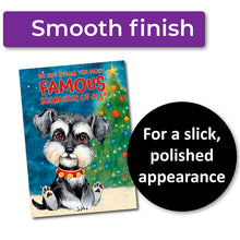 Load image into Gallery viewer, ✨FUNDRAISER!✨ Randolph the Wet-Nosed Schnauzer Christmas Card for Schnauzer Love Rescue, Inc.
