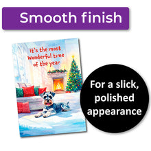 Load image into Gallery viewer, ✨FUNDRAISER!✨ It’s the Most Wonderful Time of the Year Christmas Card for Schnauzer Love Rescue, Inc. *** ON BACKORDER *** Ships in approximately 10 days ***

