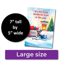 Load image into Gallery viewer, ✨FUNDRAISER!✨ It’s the Most Wonderful Time of the Year Christmas Card for Schnauzer Love Rescue, Inc. *** ON BACKORDER *** Ships in approximately 10 days ***
