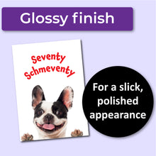 Load image into Gallery viewer, Seventy Schmeventy Happy 70th Birthday Card for Men or Women
