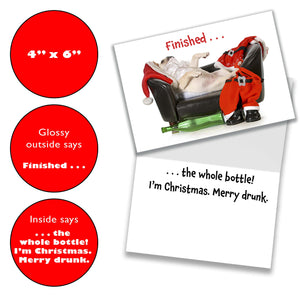 Christmas Cards with Naughty Dogs - 4 Designs, 5 Each - Set of 20