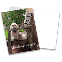 Load image into Gallery viewer, Thinking of You Card with Adorable Shih Tzu
